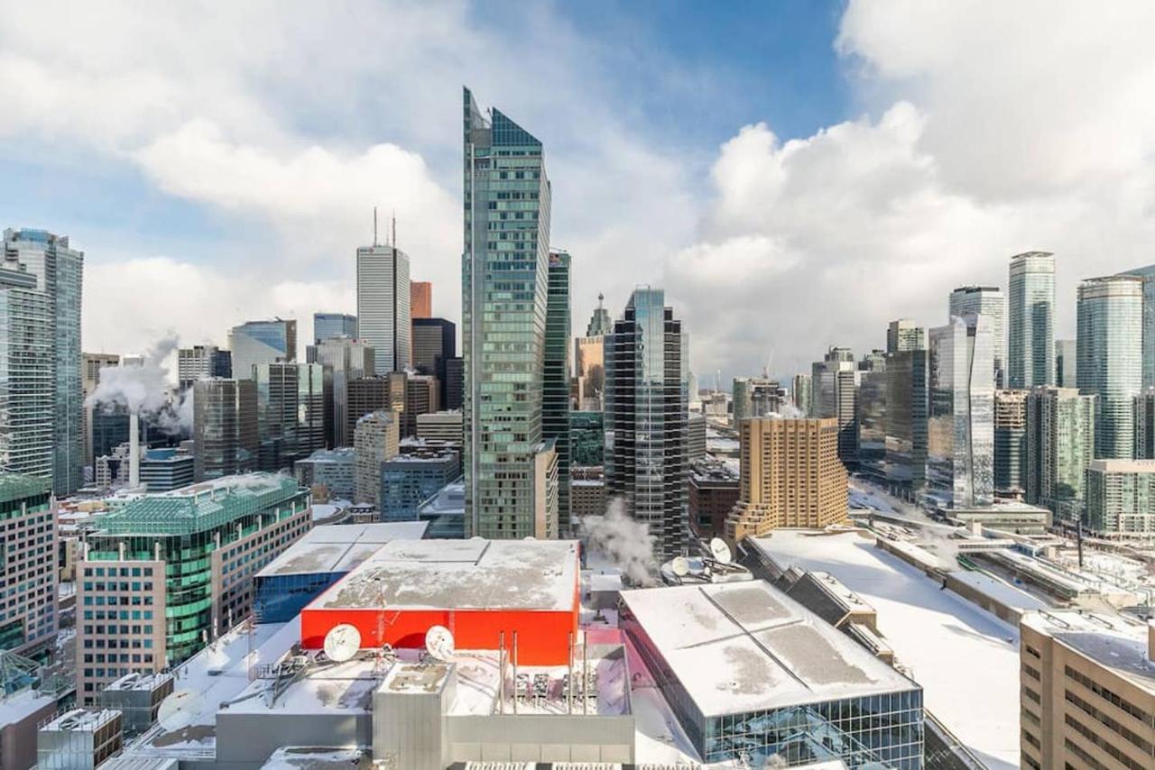 Stunning Views Of Downtown - Luxury High Rise With King Bed! Villa โตรอนโต ภายนอก รูปภาพ